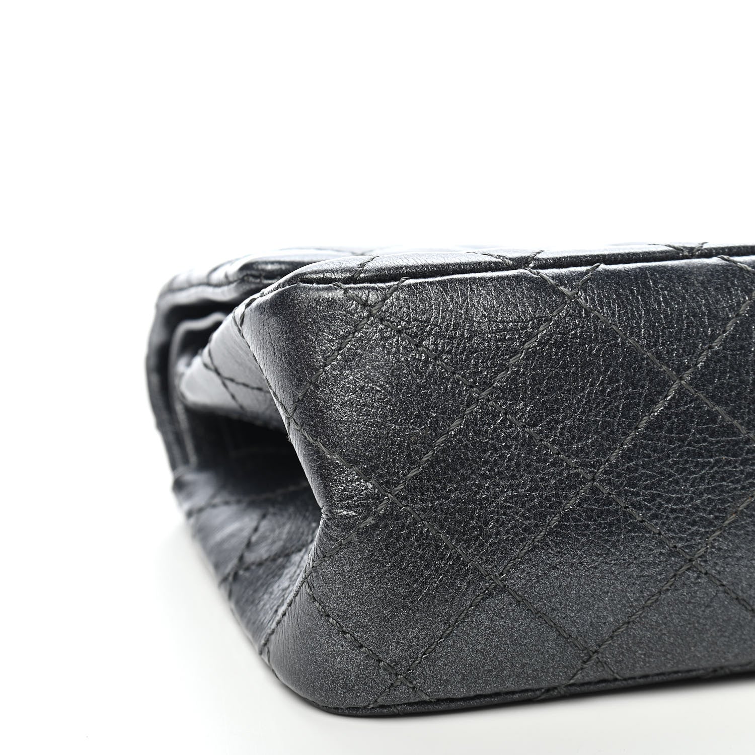 Chanel Metallic Sheepskin Quilted 2.55 Reissue 225 Flap Charcoal 14 of 15