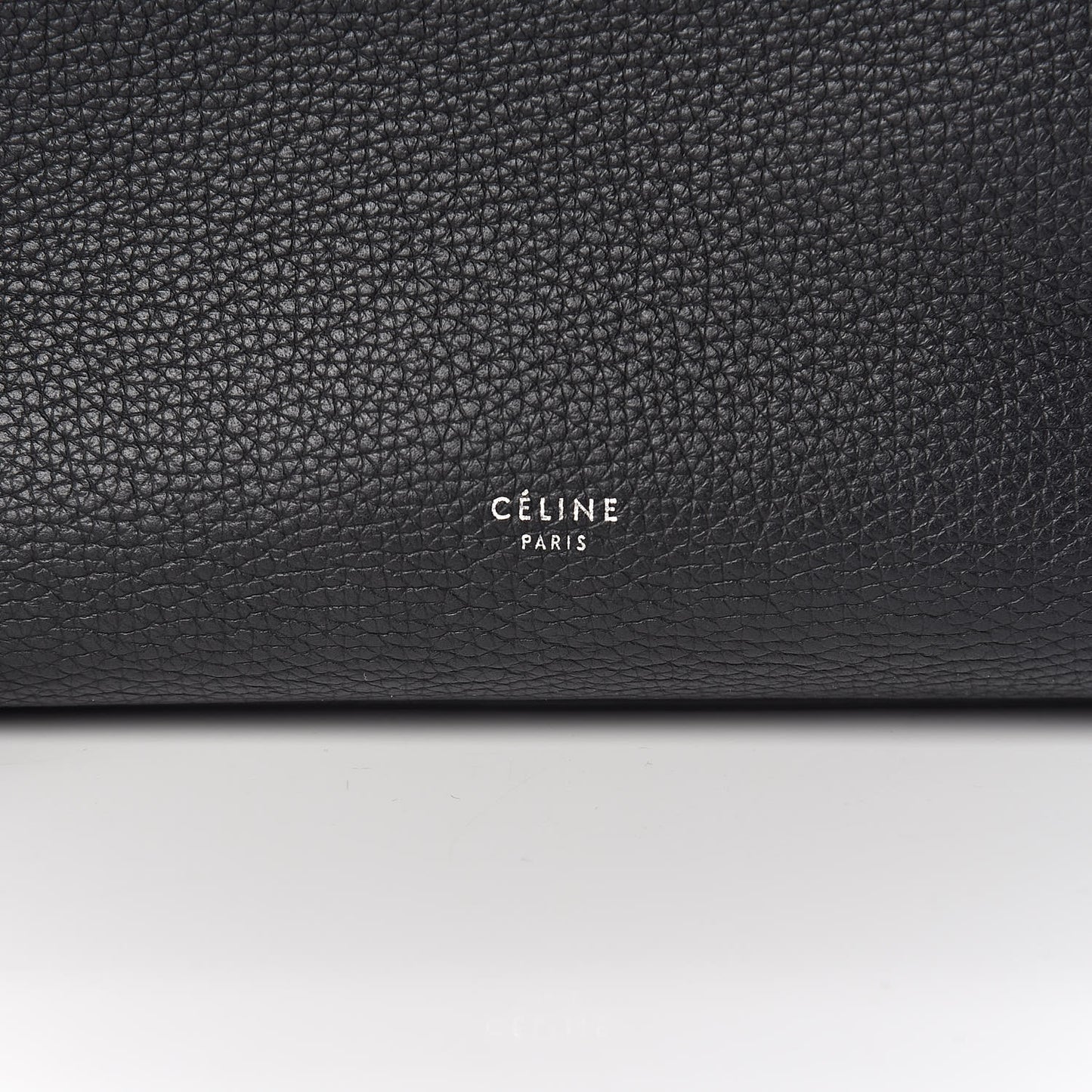 Supple Grained Calfskin Small Big Bag Black
