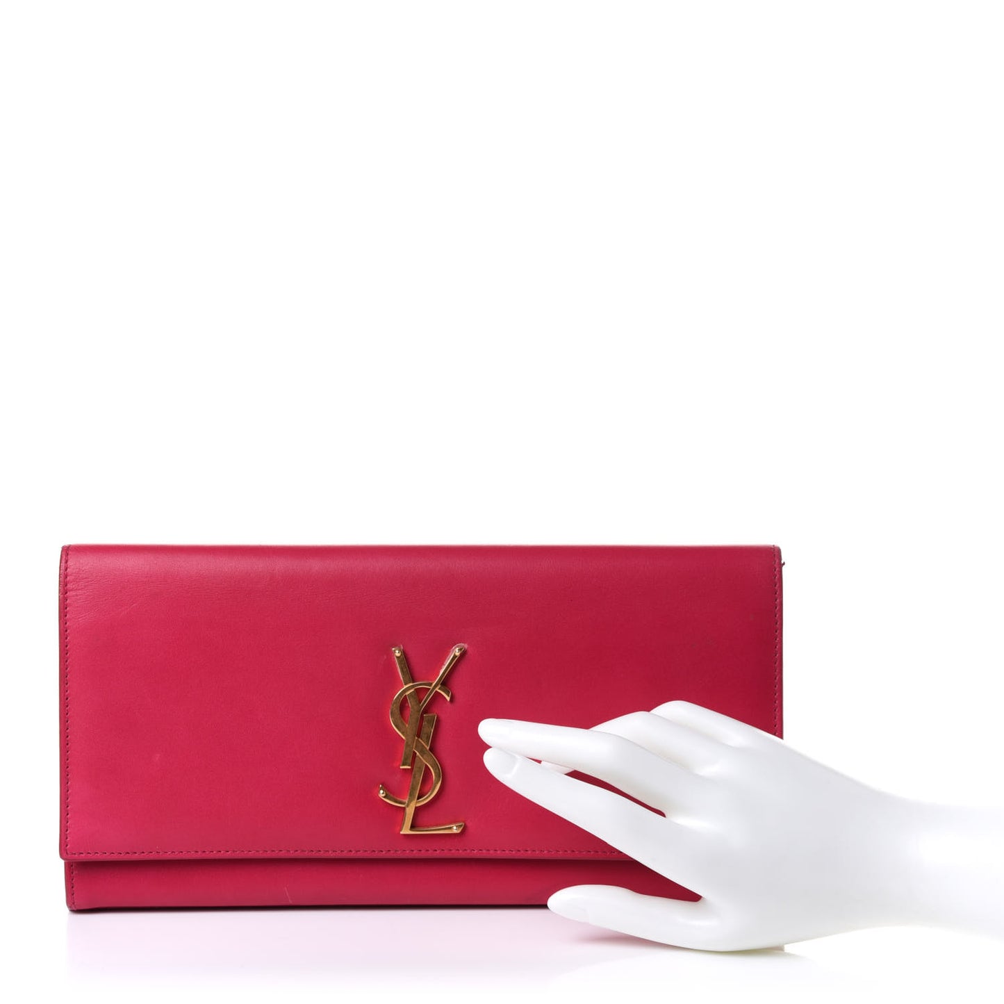 Calfskin Classic Monogram Cassandre Clutch Fuchsia