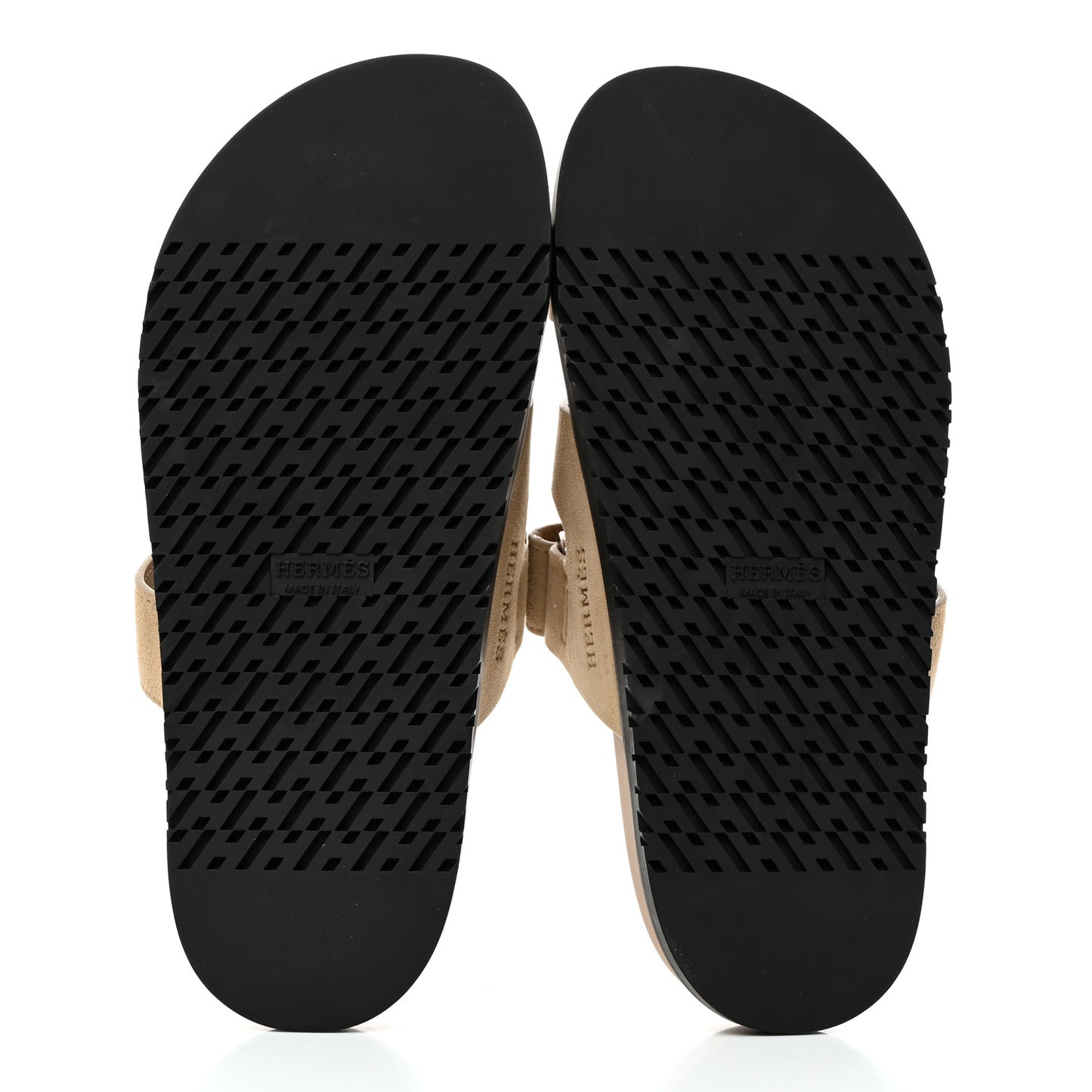 Suede Goatskin Womens Chypre Sandals 38.5 Beige Argile