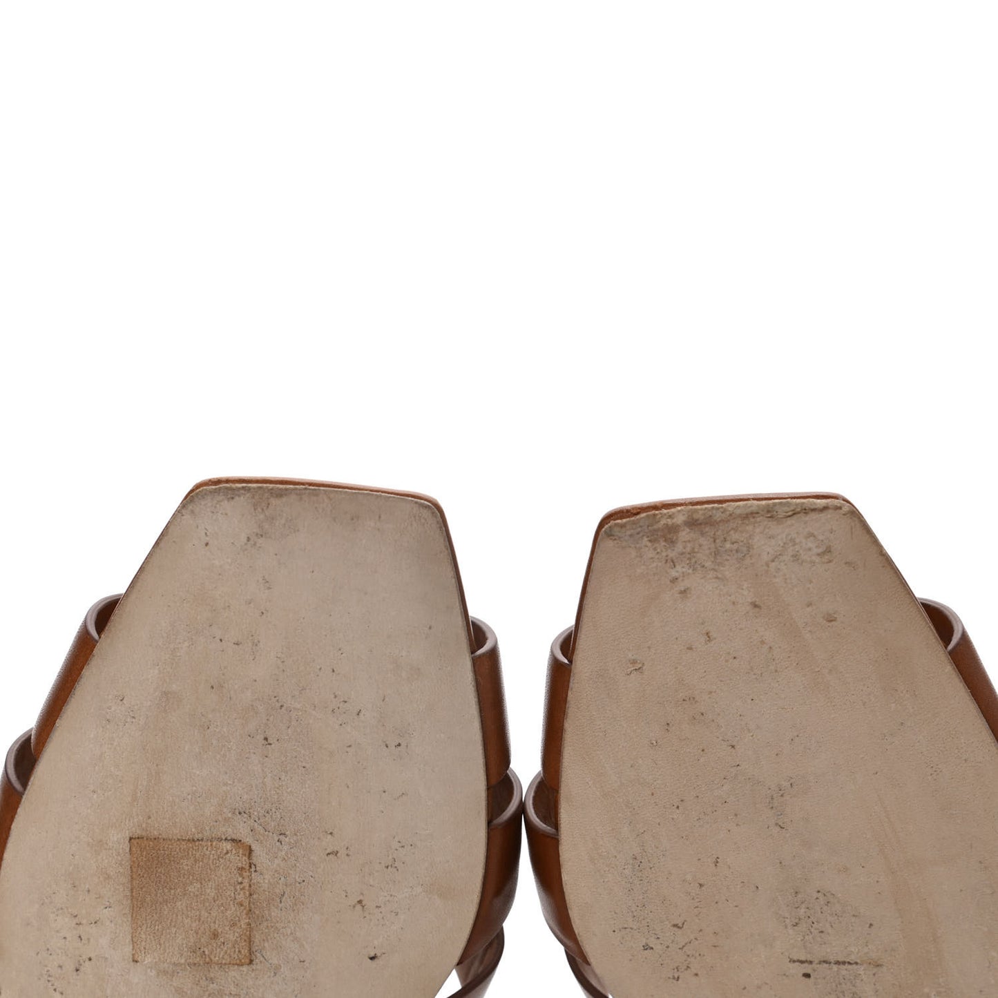 Calfskin Tribute 05 Slide Sandals 37 Amber