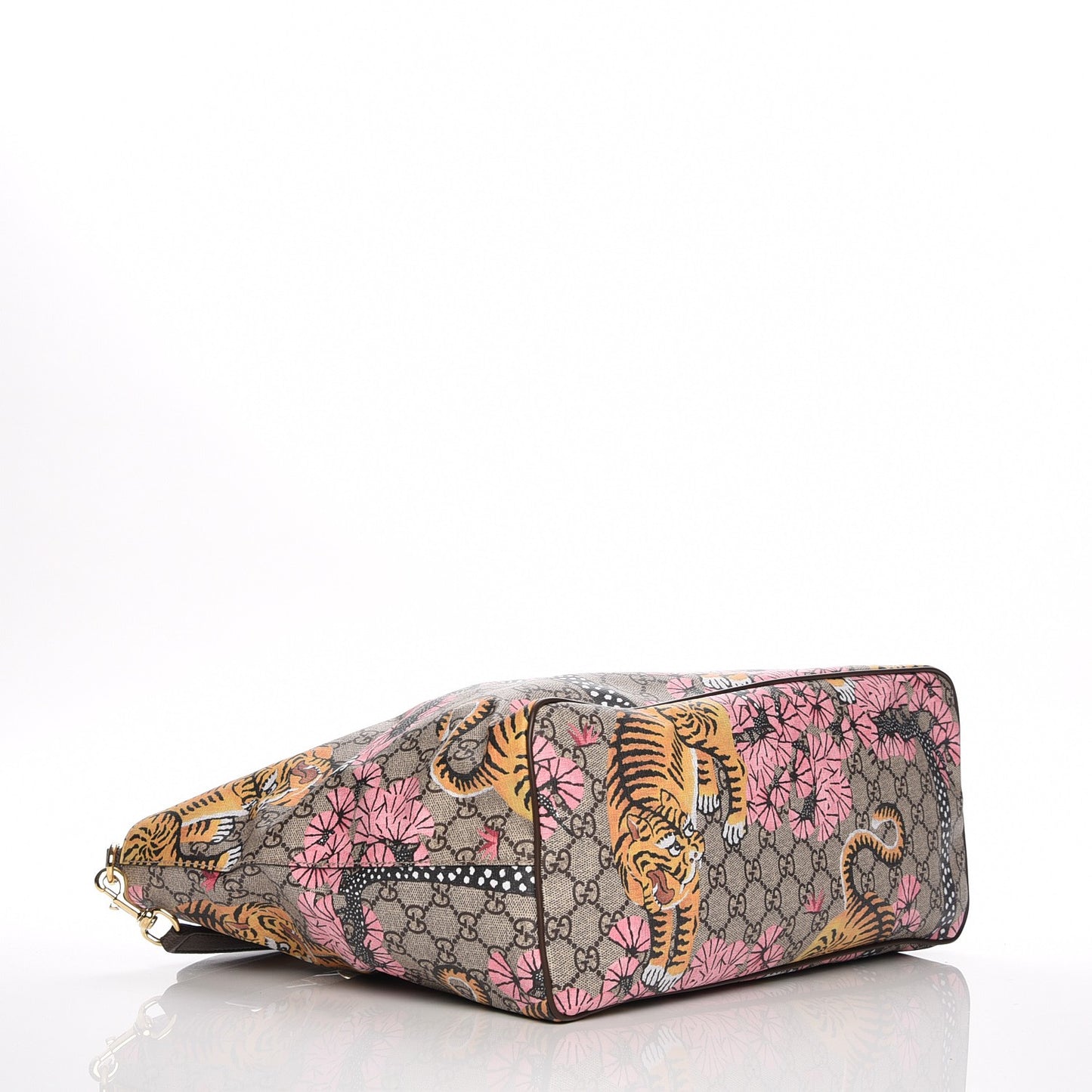 Soft GG Supreme Monogram Bengal Medium Crossbody Tote Beige Pink