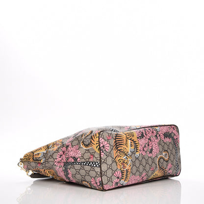 Gucci Soft GG Supreme Monogram Bengal Medium Crossbody Tote Beige Pink 5 of 9