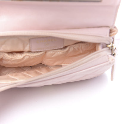 Chanel Lambskin Quilted Flap Cosmetic Case Light Pink 5 of 20