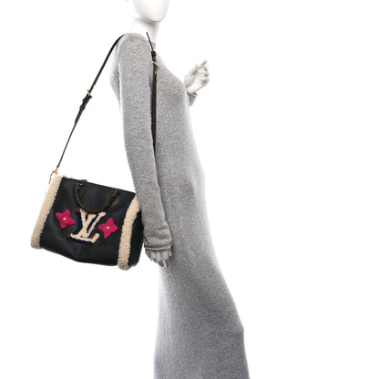 Louis Vuitton Calfskin Monogram Teddy Speedy Bandouliere 30 Black 2 of 9