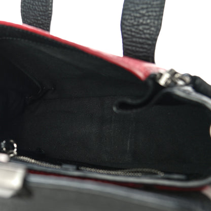 3.1 Phillip Lim Textured Calfskin Mini Pashli Satchel Crimson Black 5 of 9