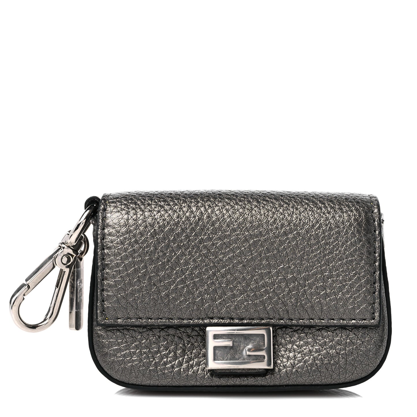 Cuoio Romano Lux Nano Baguette Charm Graphite