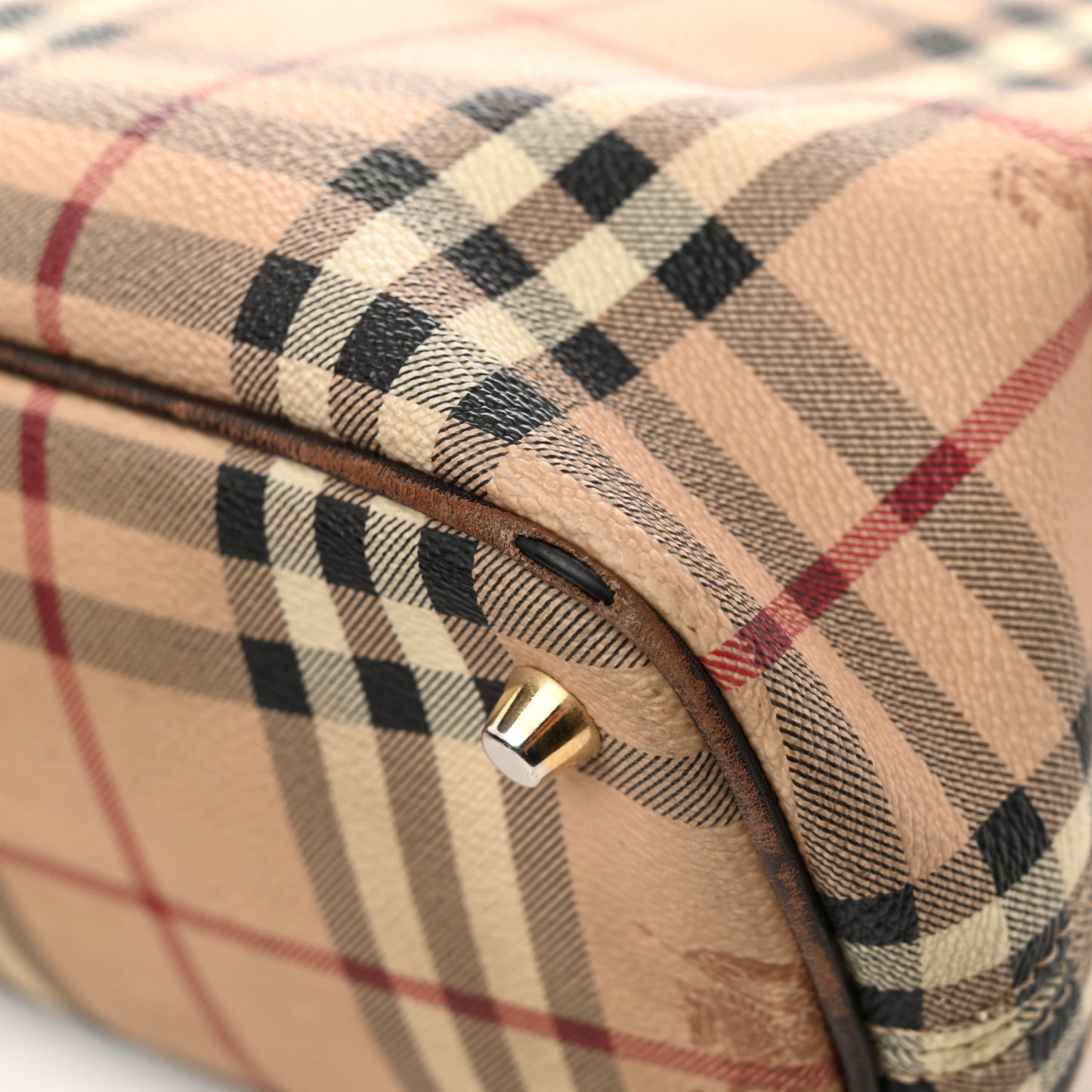 Haymarket Check Medium Regent Tote Chocolate