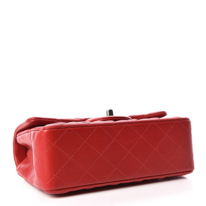 Chanel Lambskin Quilted Mini Rectangular Flap Red 4 of 11