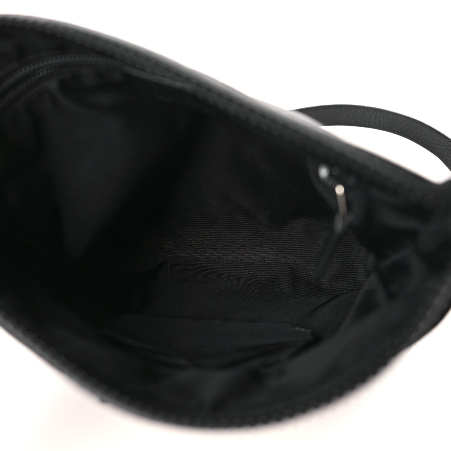 Gucci Nylon Monogram Dollar Calfskin Small Flat Messenger Bag Black 5 of 9