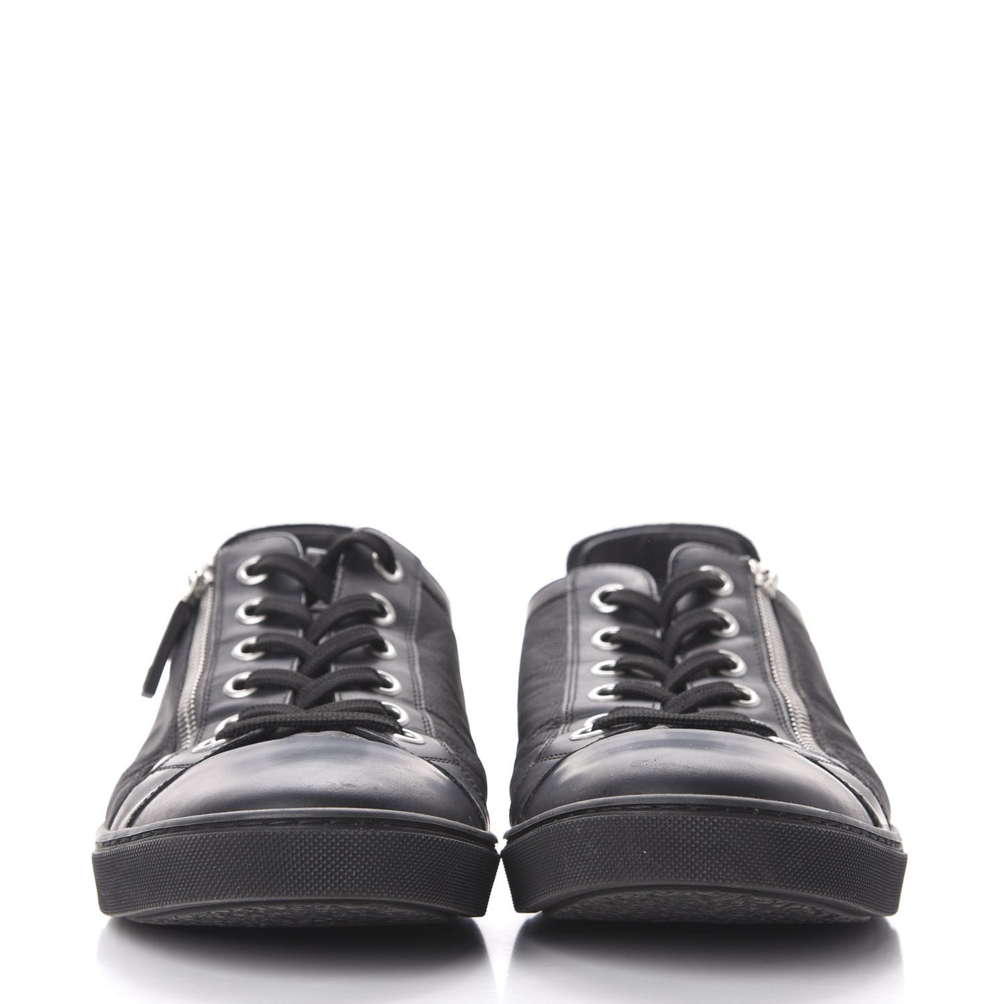 Damier Graphite Calfskin Suede Mens Aventure Sneakers 9.5