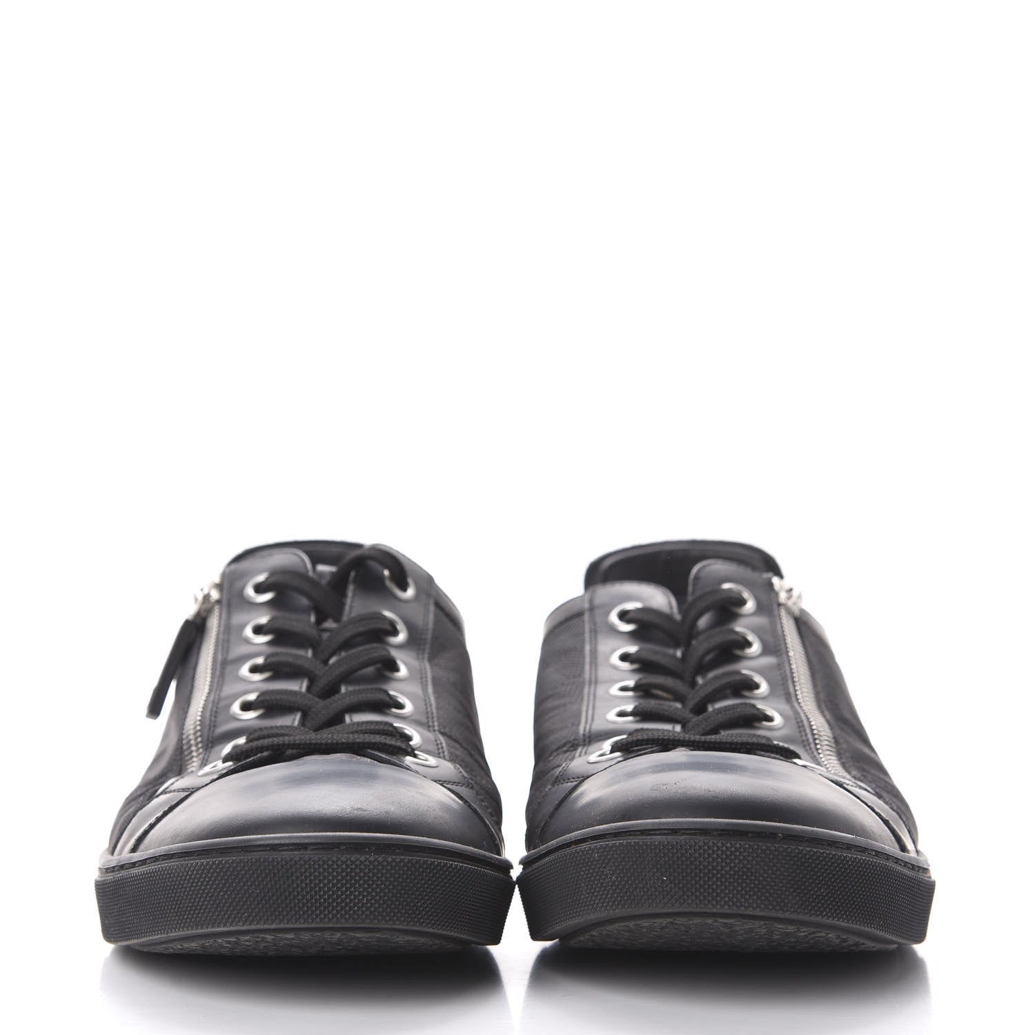 Louis Vuitton Damier Graphite Calfskin Suede Mens Aventure Sneakers 9.5 2 of 13
