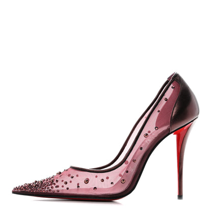 Christian Louboutin Rete Nappa Laminata Miss Z Degrastrass Perla 100 Pumps 40 Palacy 1 of 8