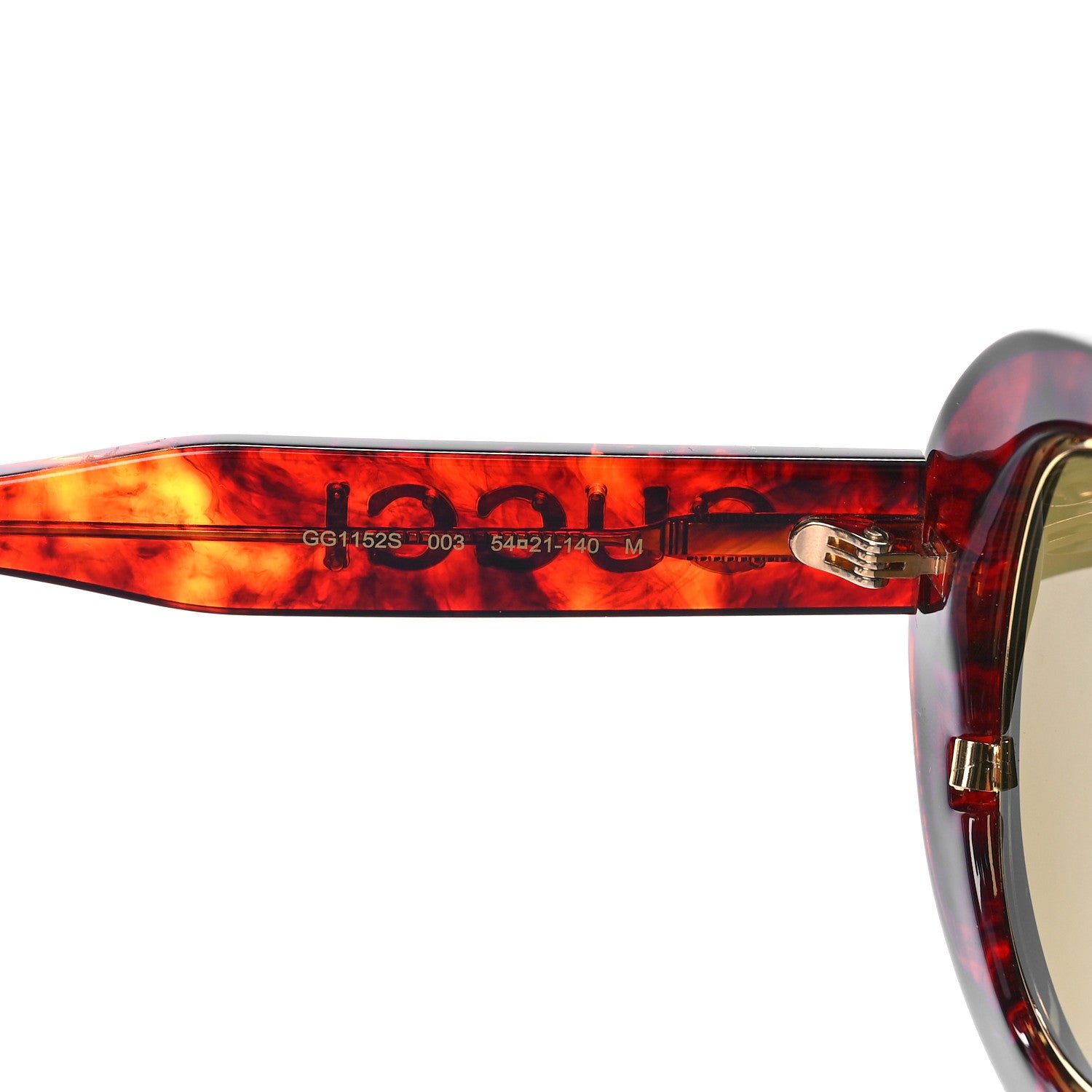 Gucci Acetate Oversize Sunglasses GG1152S Tortoise 6 of 7
