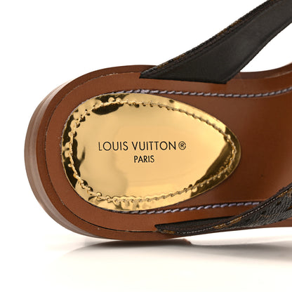 Louis Vuitton Monogram Sunny Flat Thong Sandals 38 Brown 7 of 8
