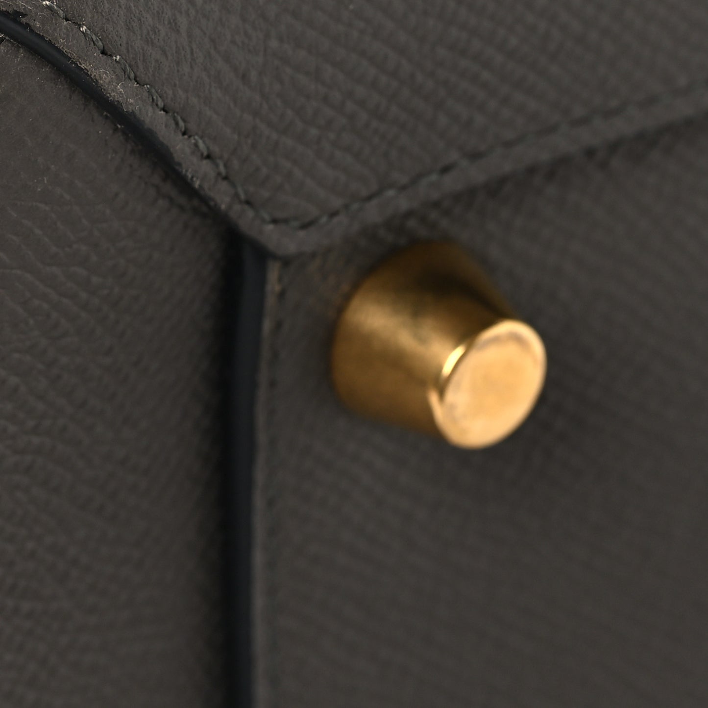 Grained Calfskin Mini Belt Bag Grey