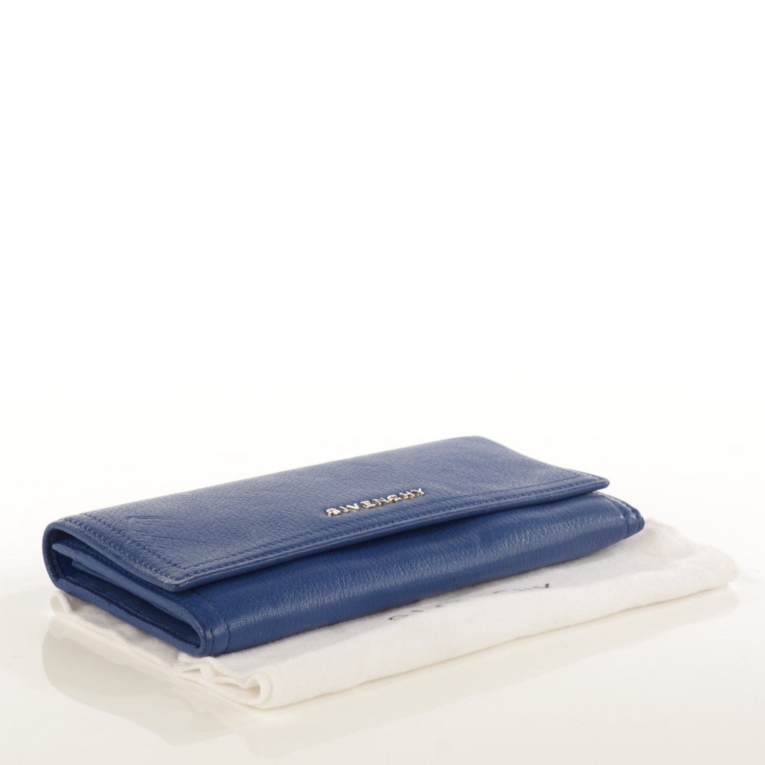 Givenchy Goatskin Pandora Flap Continental Wallet Deep Blue 4 of 8