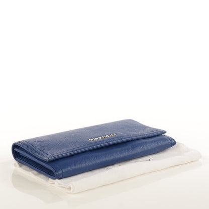 Givenchy Goatskin Pandora Flap Continental Wallet Deep Blue 4 of 8