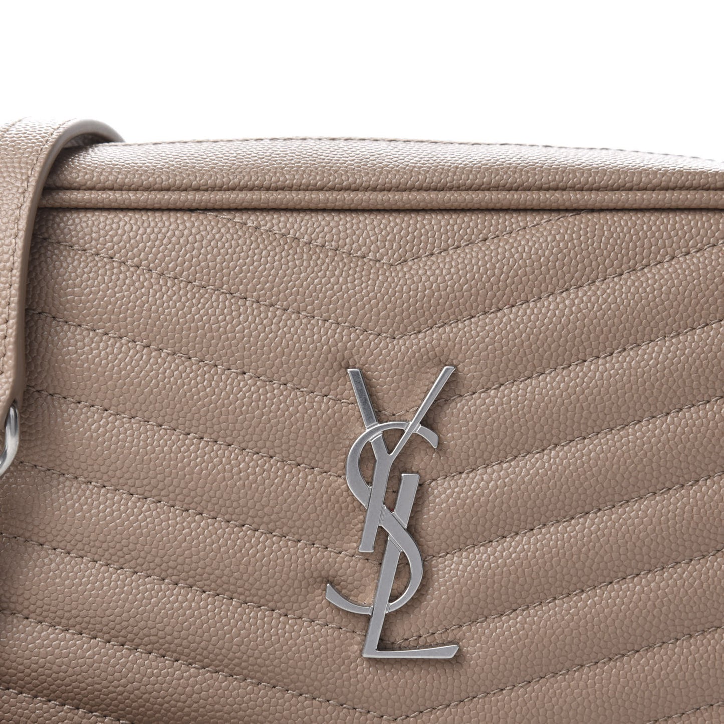 Grain De Poudre Matelasse Monogram Mini Lou Camera Bag Gold Sand