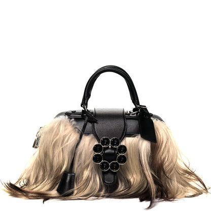 Louis Vuitton Goat Fur Transsiberian PM Black White 1 of 7