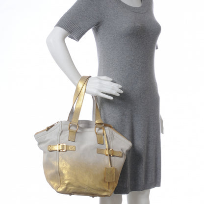 Saint Laurent Degrade Downtown Bag White Gold 2 of 7