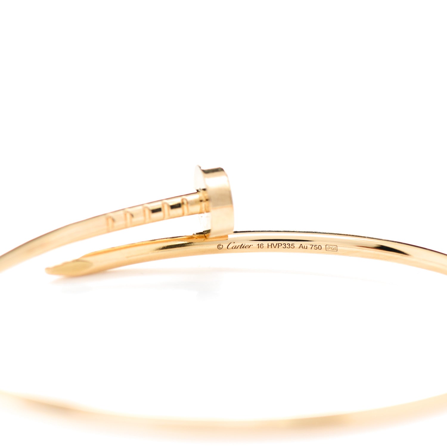 Cartier 18K Yellow Gold Small Juste Un Clou Bracelet 16 4 of 5