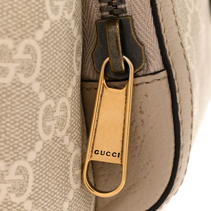 Gucci GG Supreme Monogram Azalea Calfskin Retro Interlocking G Buckle Backpack Beige Mystic White 11 of 14