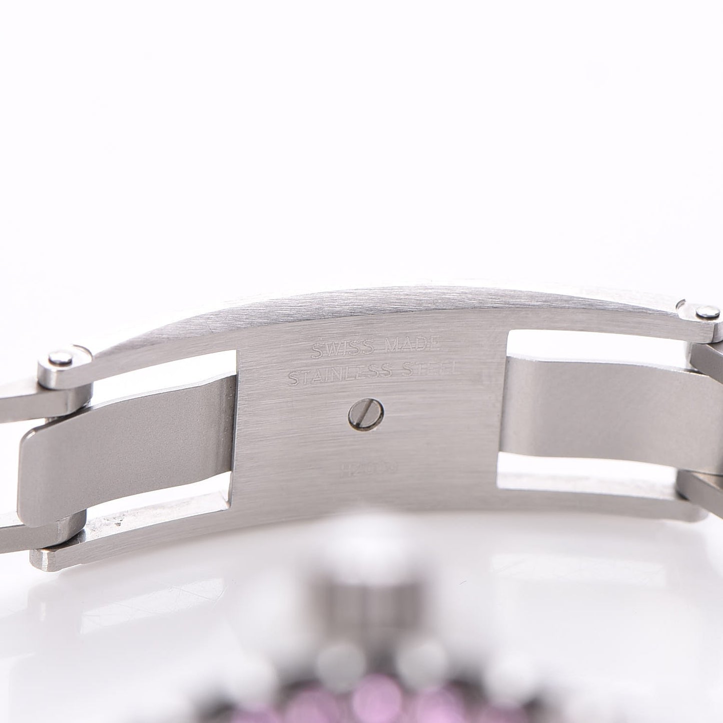 Stainless Steel Ceramic Diamond Pink Sapphire 33mm J12 Quartz Watch White