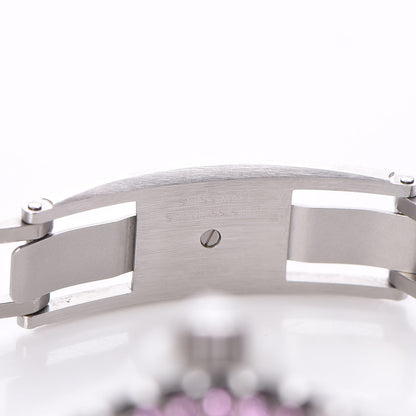 Chanel Stainless Steel Ceramic Diamond Pink Sapphire 33mm J12 Quartz Watch White 6 of 7