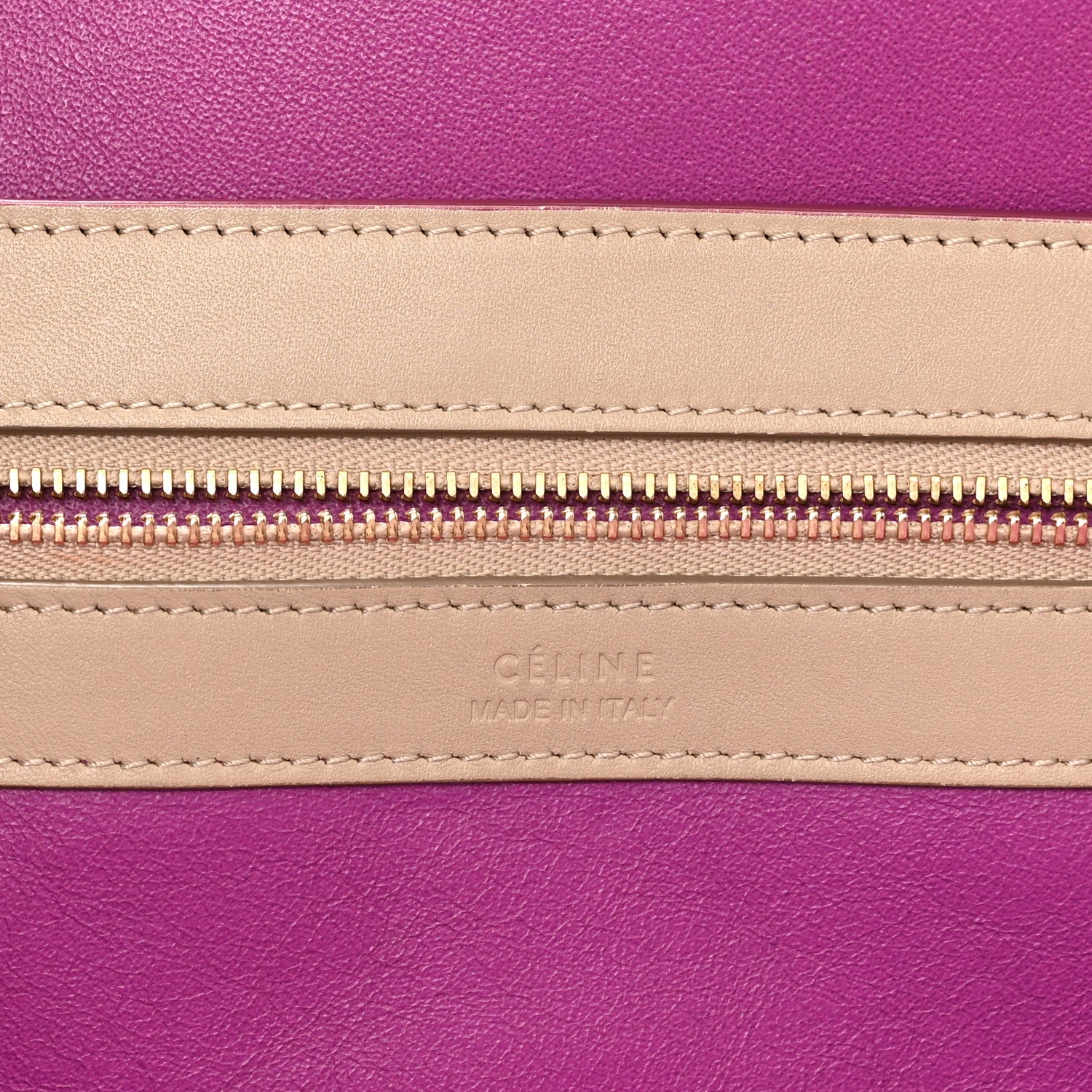 Celine Smooth Calfskin Small Tassel Cabas Phantom Dune Magenta 6 of 12