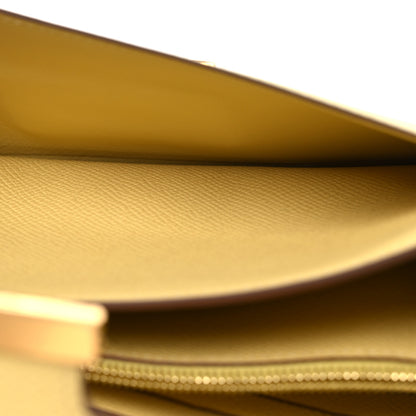 Hermes Epsom Constance Long Wallet To Go Wallet Jaune Poussin 6 of 18