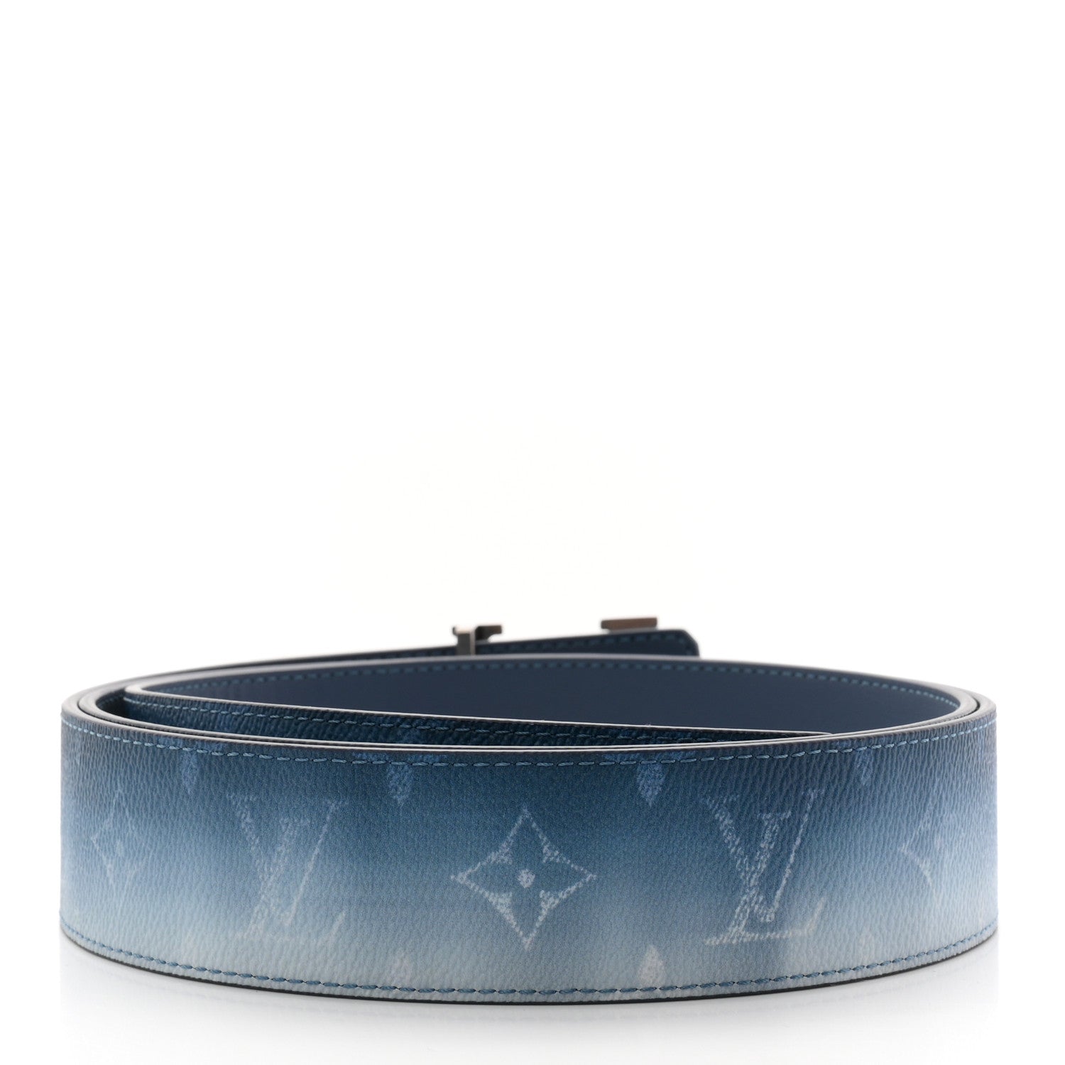 Louis Vuitton Monogram Pigment LV Initiales 40mm Reversible Belt 120 48 Belt Blue 2 of 6