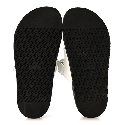 Hermes Calfskin Womens Chypre Sandals 37.5 White 6 of 11