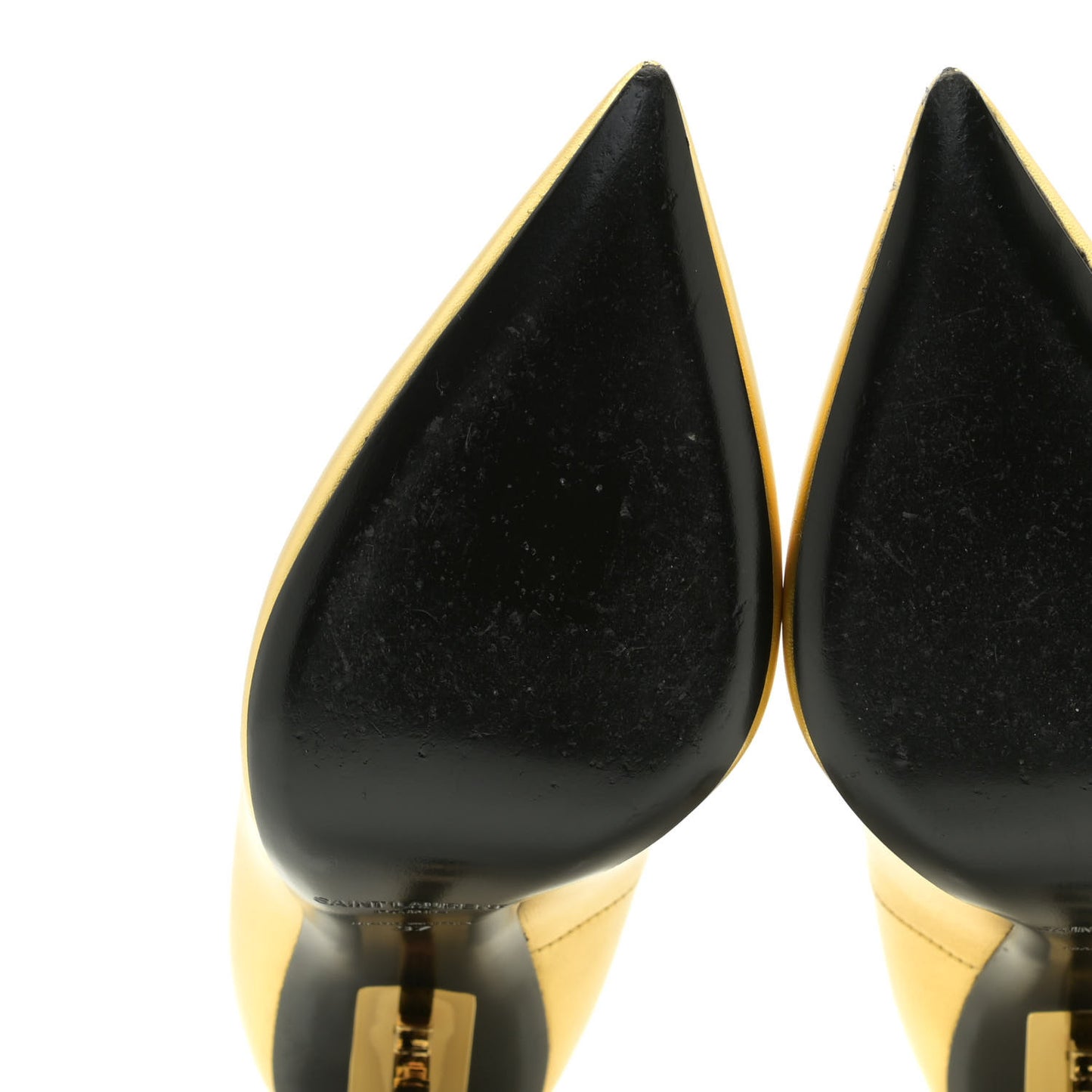 Calfskin Opyum 100 Pumps 37 Gold