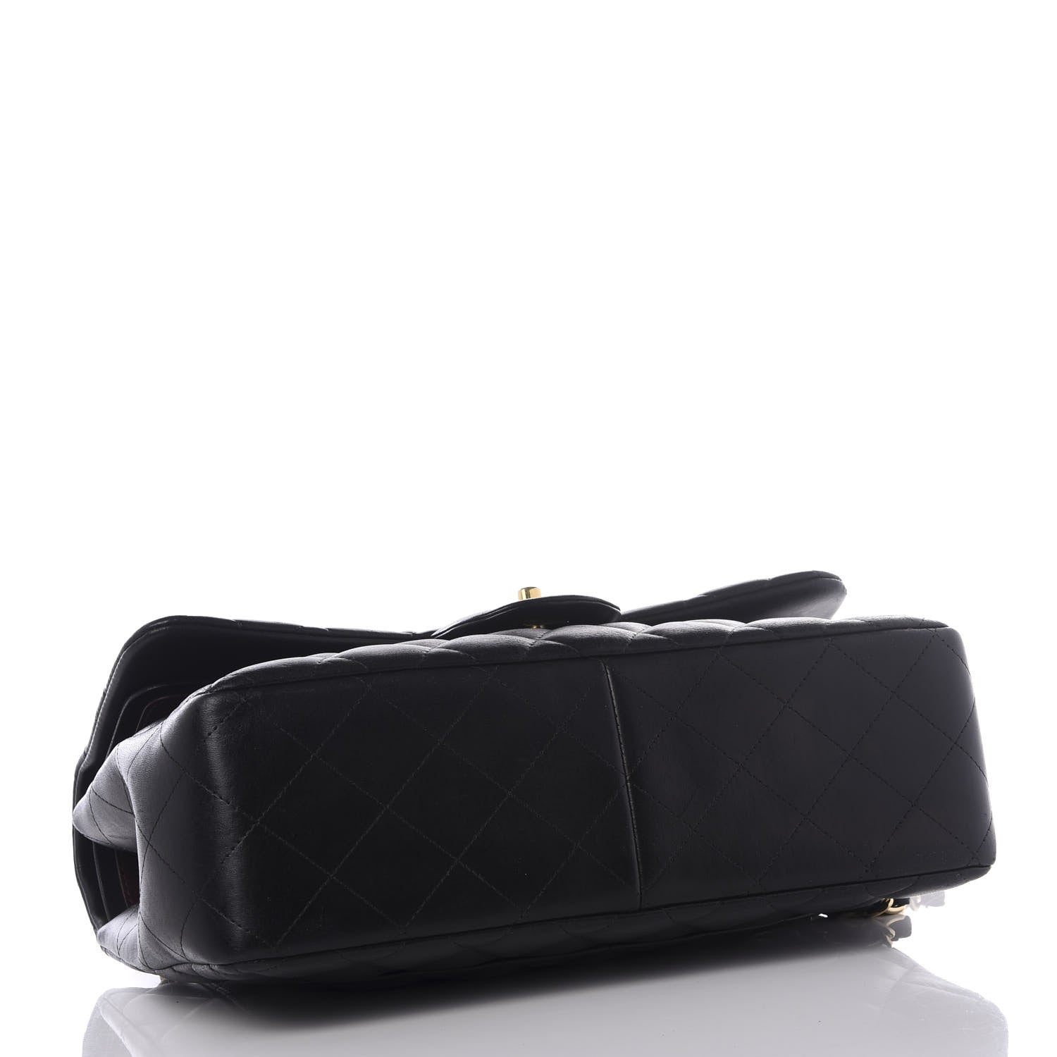 Chanel Lambskin Quilted Jumbo Double Flap Black 3 of 11