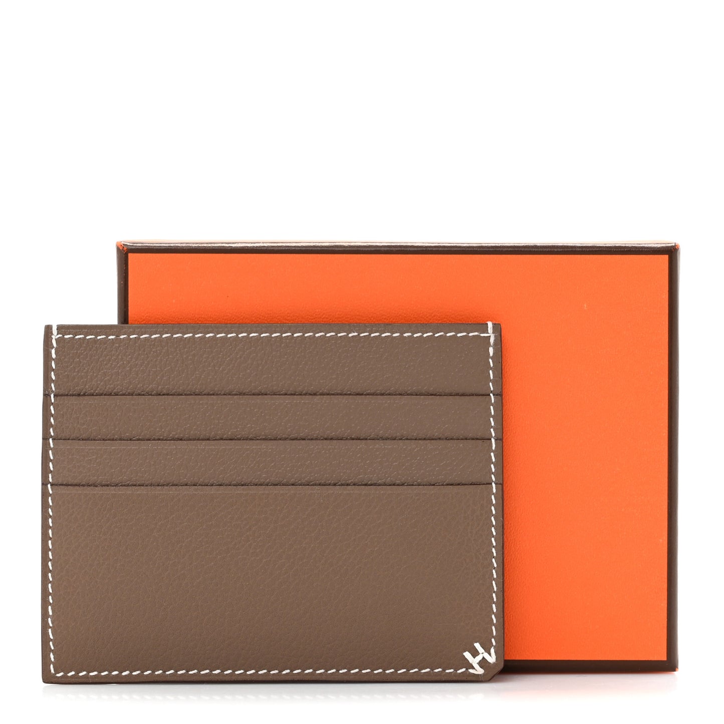 Evercolor H Sellier Card Holder Etoupe
