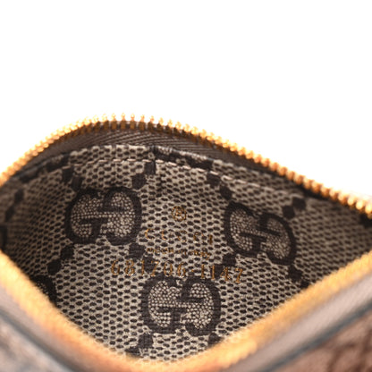 Gucci X BALENCIAGA GG Supreme Monogram Logo Card Case With Strap Beige Ebony 6 of 6