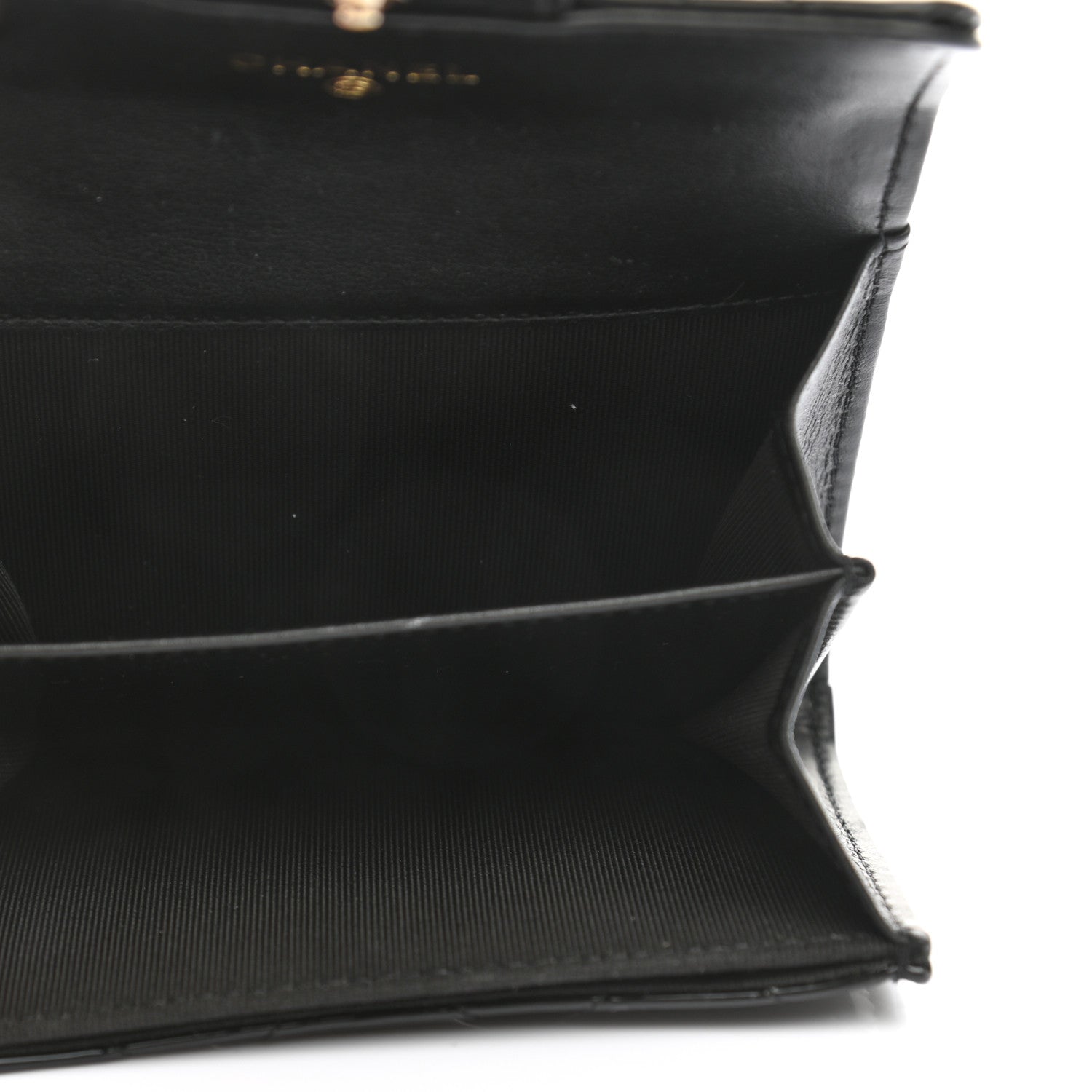 Chanel Patent Quilted Flap Card Holder Wallet Black 5 of 8