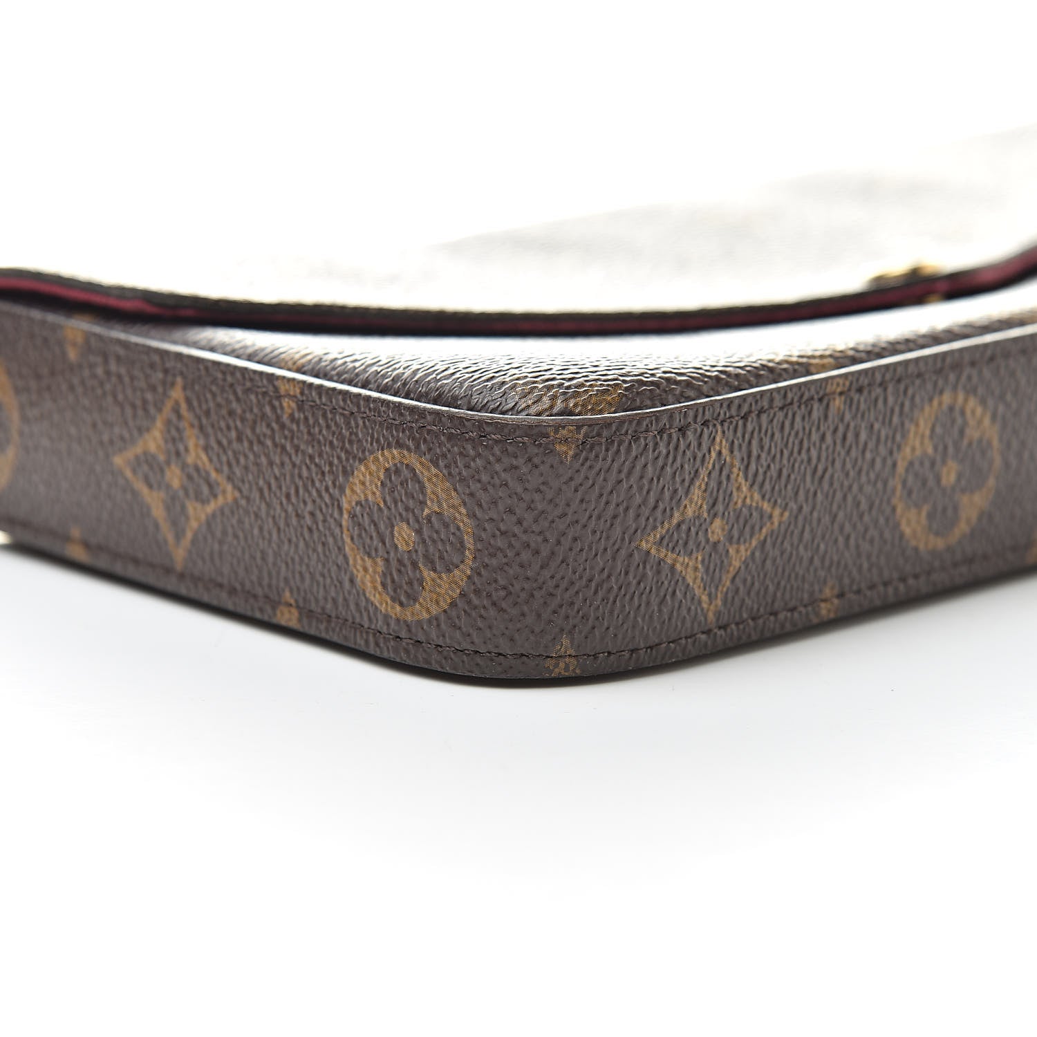Louis Vuitton Monogram Pochette Felicie Chain Wallet Fuchsia 12 of 16