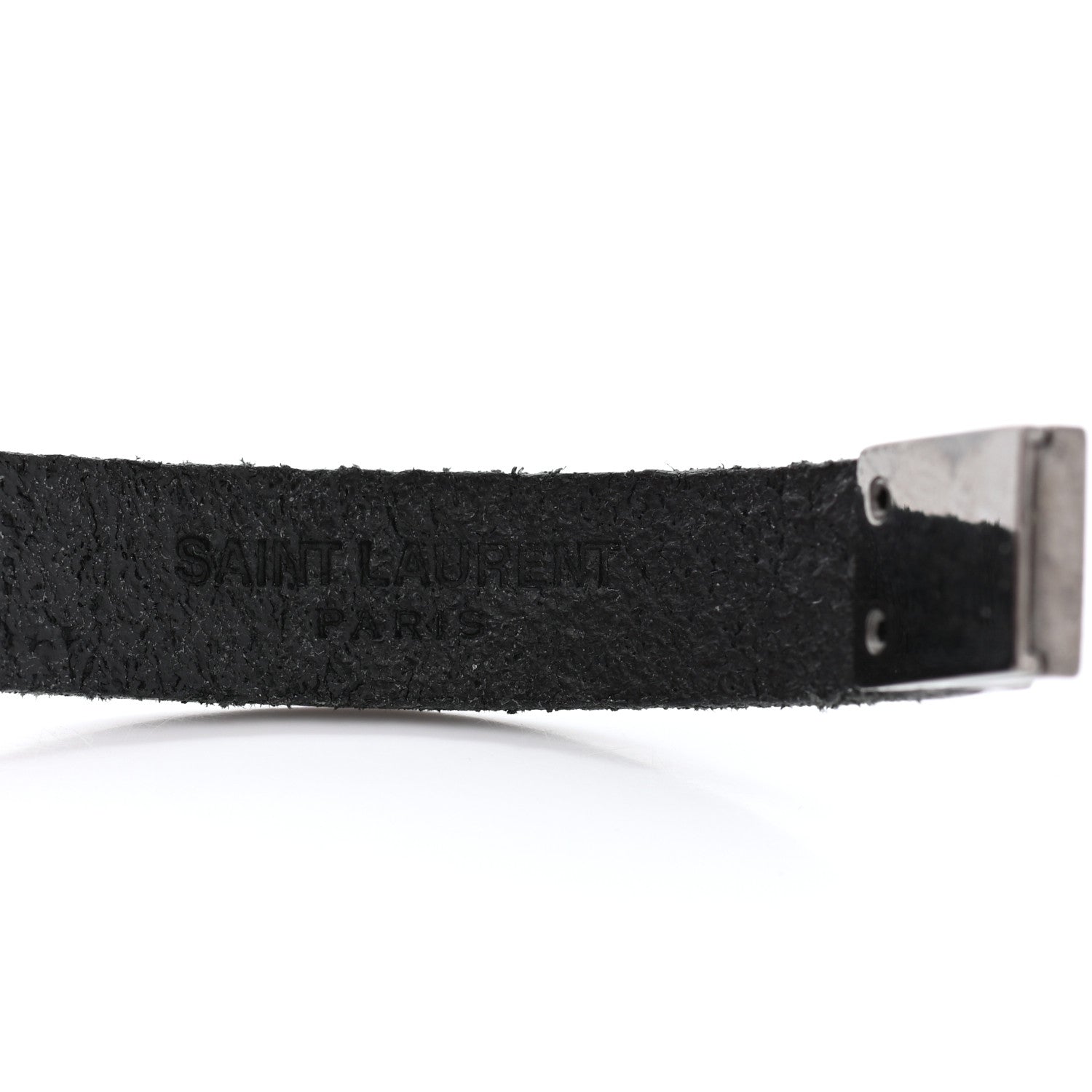 Saint Laurent Calfskin Opyum Bracelet M Black 4 of 5
