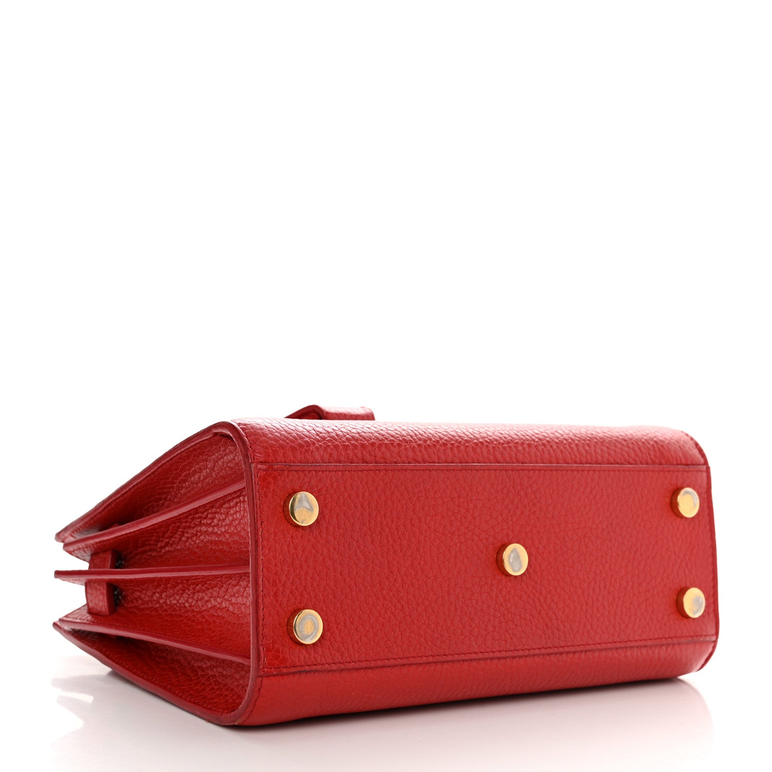 Saint Laurent Grained Calfskin Nano Sac De Jour Lipstick Red 4 of 13