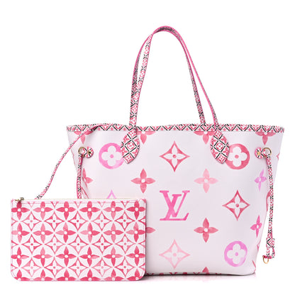 Louis Vuitton Monogram Giant By The Pool 2.0 Neverfull MM Rose 1 of 9