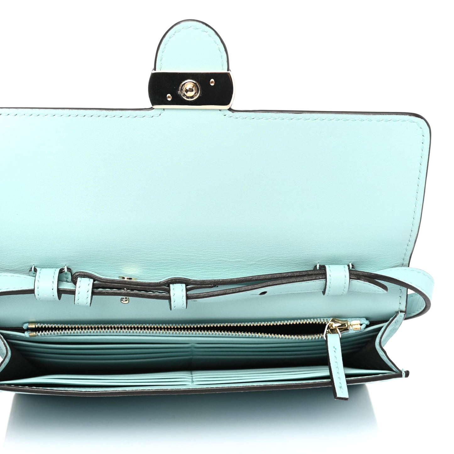 Moon Calfskin Icon Wallet Ocean Wave