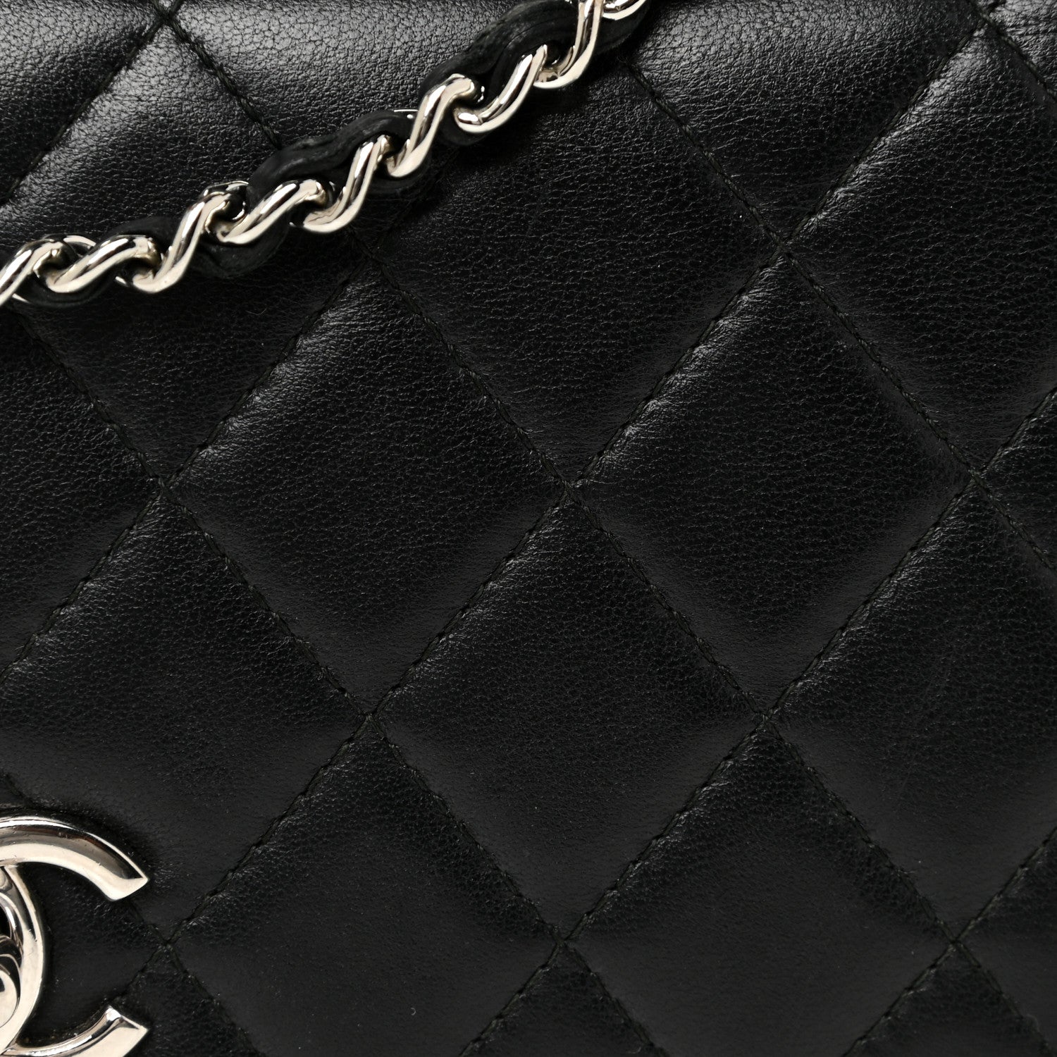 Chanel Lambskin Quilted Trendy CC Wallet On Chain WOC Black 8 of 22