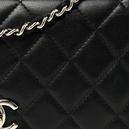 Chanel Lambskin Quilted Trendy CC Wallet On Chain WOC Black 8 of 22