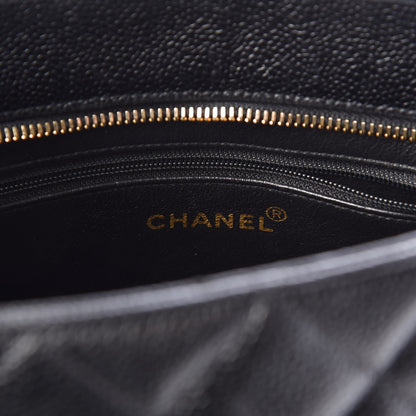 Chanel Caviar Quilted Medallion Tote Black 6 of 9