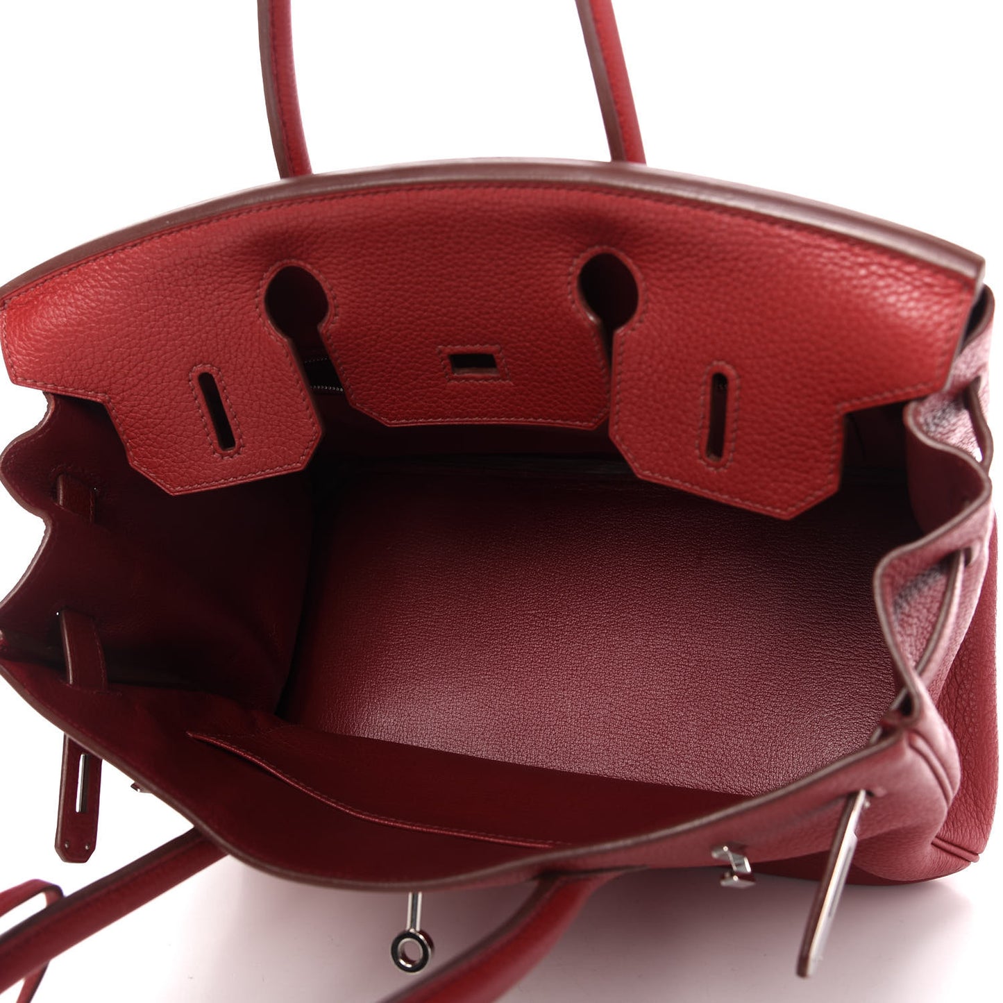 Taurillon Clemence Birkin 30 Rouge Garance