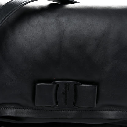 Salvatore Ferragamo Calfskin Viva Bow Shoulder Bag Black 10 of 13