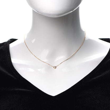 Cartier 18K Pink Gold Diamond LM D'Amour Pendant Necklace 2 of 4