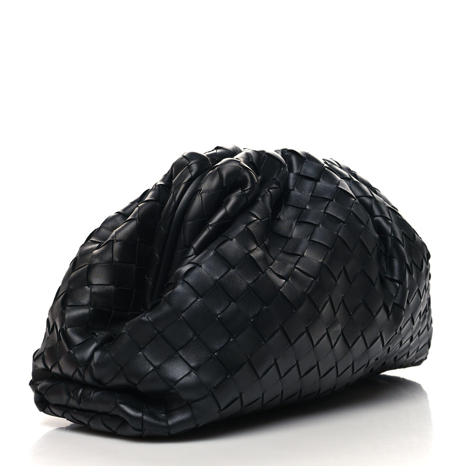 Bottega Veneta Nappa Maxi Intrecciato The Pouch Oversized Clutch Black 3 of 10